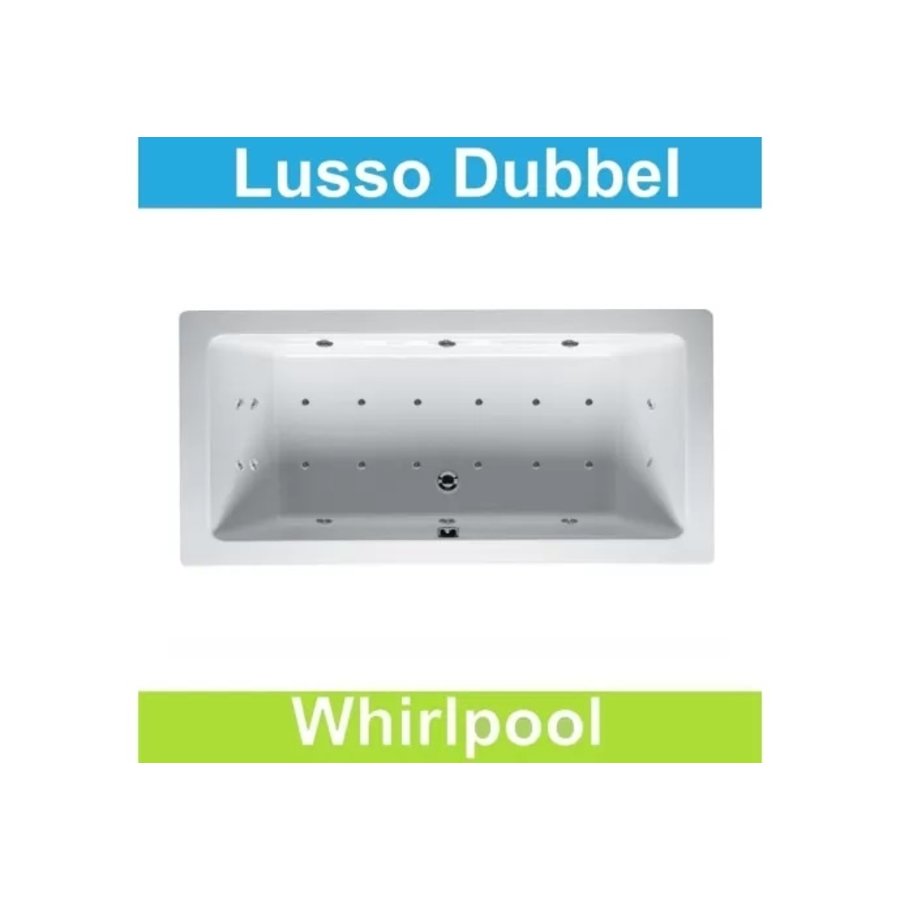 Ligbad Riho Lusso 200 x 90 cm Whirlpool Dubbel systeem