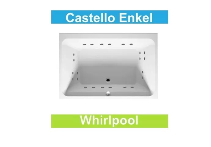 Ligbad Riho Castello 180x120 cm Whirlpool Enkel systeem Riho