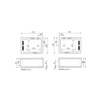 Whirlpool Kerra Marika 170x124x57 cm Links 2 Persoons