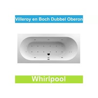 Ligbad Villeroy & Boch Oberon 190x90 cm Balboa Whirlpool systeem Dubbel