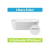 Wiesbaden Vrijstaande Whirlpool Libero 178x80x58.5 cm Luchtsysteem Mat Wit (afvoer optioneel)