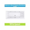 Villeroy en Boch Ligbad Villeroy & Boch Subway 180x80 cm Balboa Whirlpool systeem Enkel