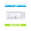 Villeroy en Boch Ligbad Villeroy & Boch Subway 180x80 cm Balboa Whirlpool systeem Enkel