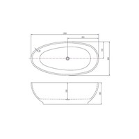 Vrijstaande Whirlpool Wiesbaden Ellips 180x90x58 cm Luchtsysteem Met Gunmetal Jets Wit