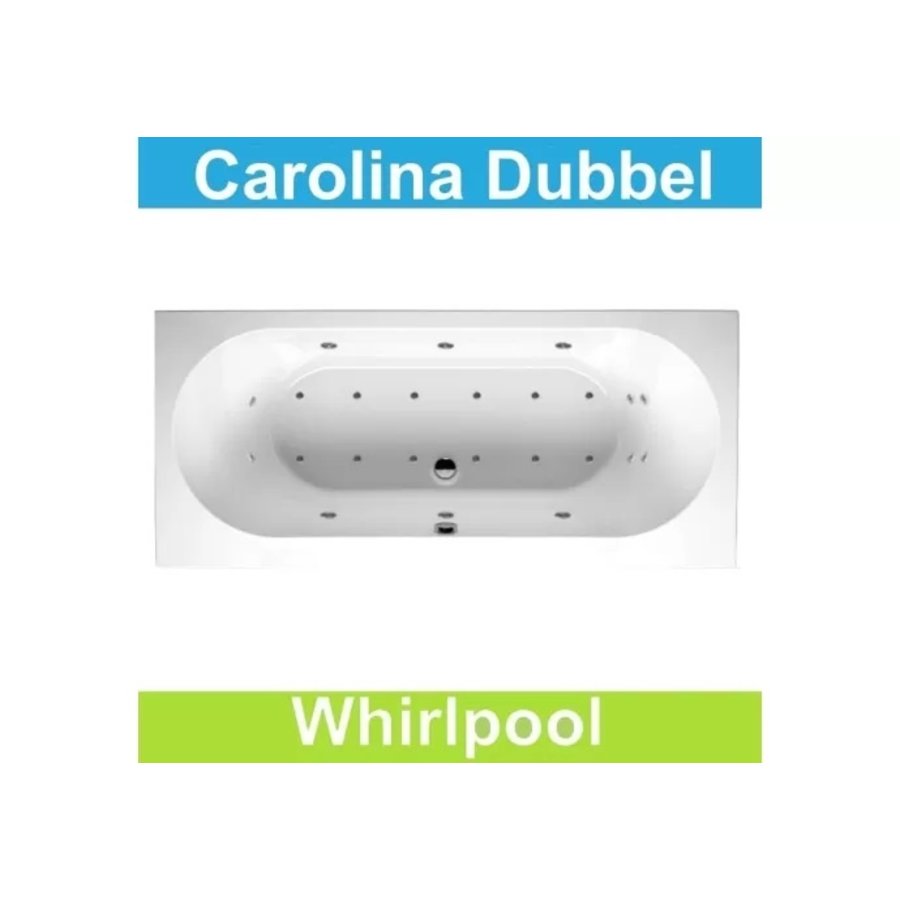 Beginner grijnzend De volgende Ligbad Riho Carolina 170 x 80 cm Whirlpool Dubbel systeem - Megadump Tiel