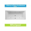 Villeroy en Boch NIET MEER LEVERBAAR Ligbad Villeroy & Boch Architectura 180x80 cm Balboa Whirlpool systeem Enkel