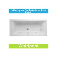 Ligbad Villeroy & Boch Architectura 180x80 cm Balboa Whirlpool systeem Enkel