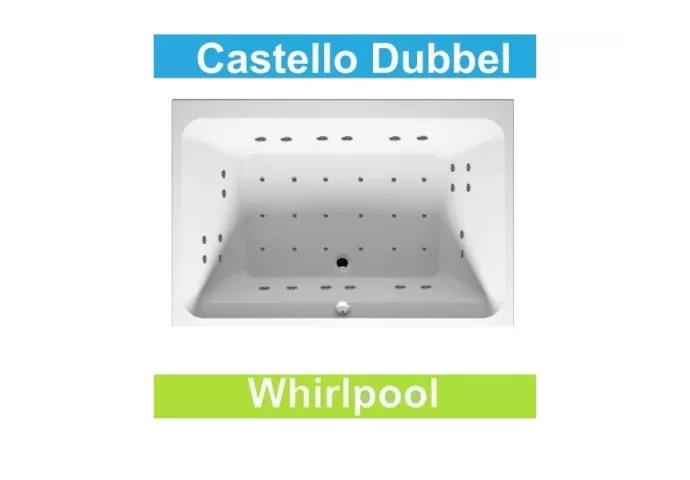 Ligbad Riho Castello 180x120 cm Whirlpool Dubbel systeem Riho