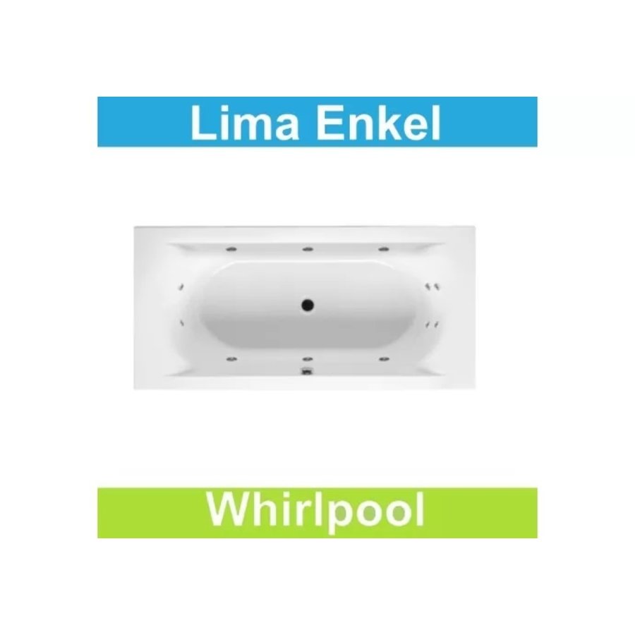 Ligbad Riho Lima 190x90 cm Whirlpool Enkel systeem