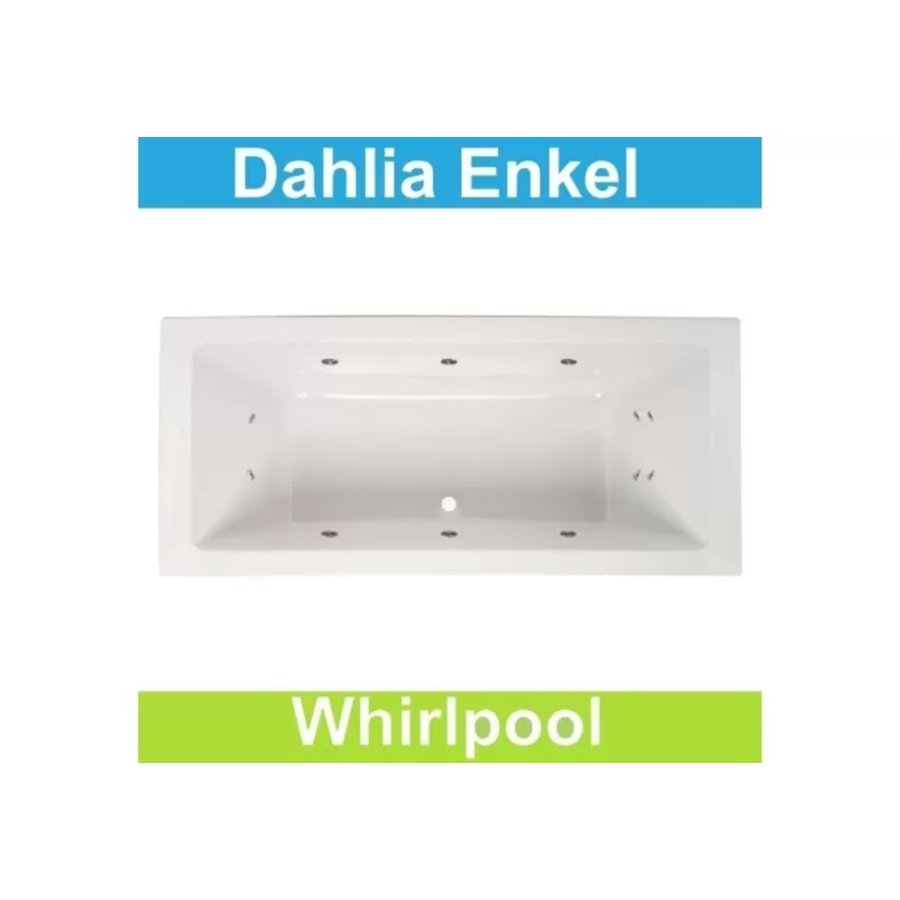 Whirlpool Boss & Wessing Dahlia 180x80 cm Enkel systeem