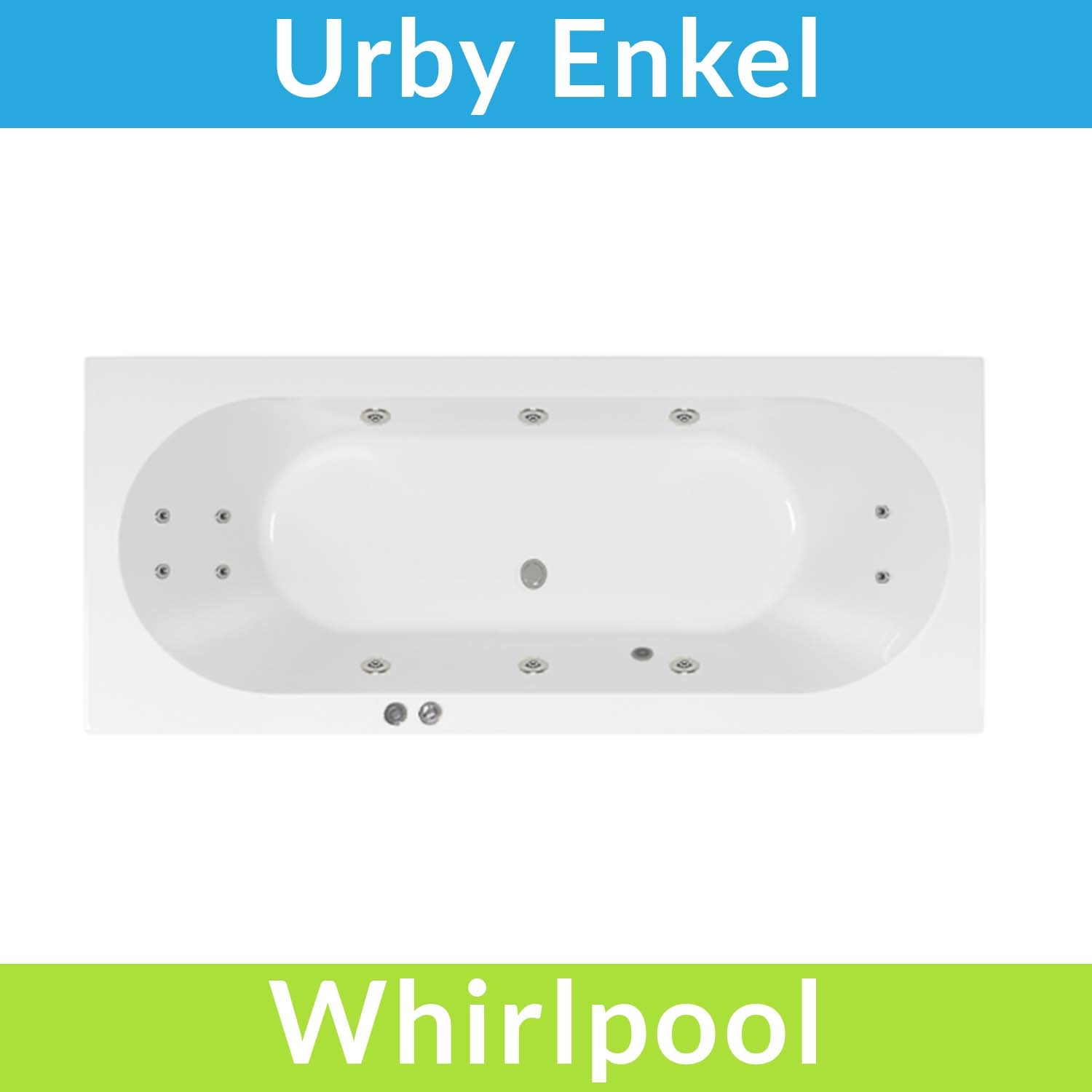 Whirlpool Boss & Wessing Urby 190x90 cm Enkel systeem Boss & Wessing