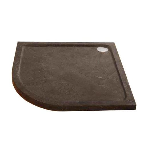 Hardstenen Douchebak 90X90X5 Cm Kwartrond Radius 55 