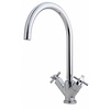 Donar Cross Keukenmengkraan 2-Knops Chroom