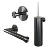 Brauer Toiletaccessoire Set Brauer Gunmetal 3-in-1 met PVD coating Geborsteld Gunmetal