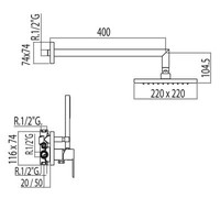 Meng Inbouw Regendouche Loft-Tres