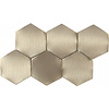 Dune Ceramics Hexagon Dune Icon 28x16.2 cm Gold (prijs per stuk)