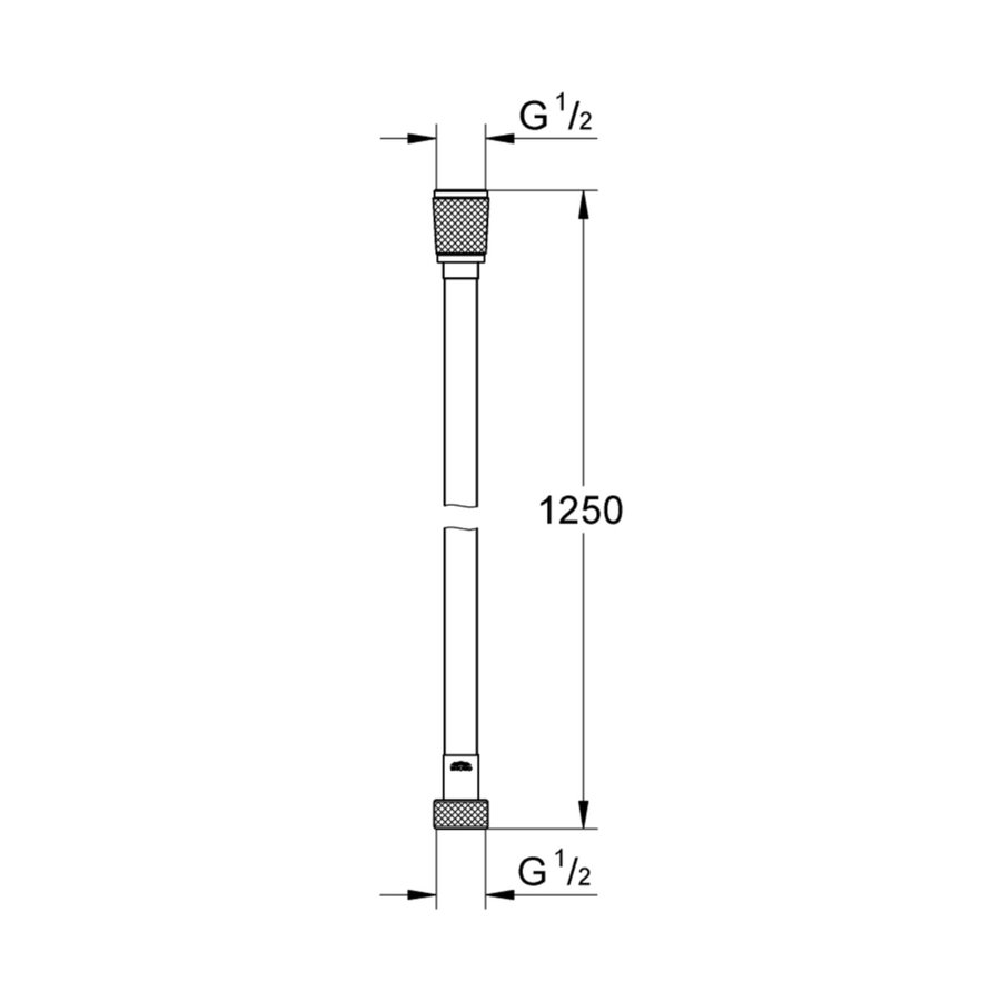 Doucheslang Grohe Silverflex Twistfree 125 cm Supersteel