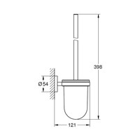 Closetborstelset Grohe Essentials New Muurbevestiging Supersteel