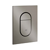 Grohe Bedieningsplaat Grohe Arena Cosmopolitan S WC DF 13x17,2cm Hard Graphite Geborsteld