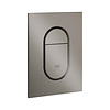 Grohe Bedieningsplaat Grohe Arena Cosmopolitan S WC DF 13x17,2cm Hard Graphite Geborsteld