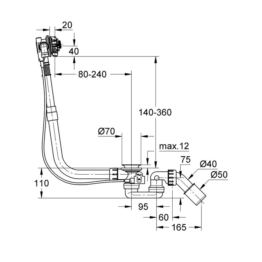 Badafvoer Grohe Others Supersteel