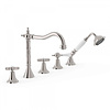 Tres Badrandkraan Tres Clasic Mengkraan Incl. Omstelknop en Handdouche RVS