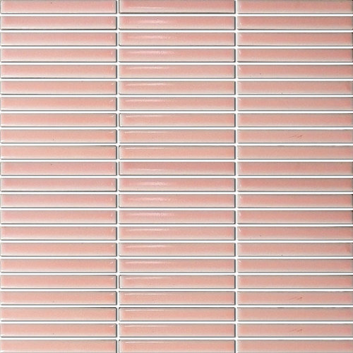 Mozaiek Tegel Sevilla 28,2x30,8 cm Mini Finger Glossy Pink (Prijs per 0,87 M2) 