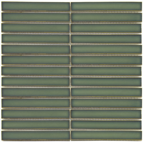 Mozaiek Tegel Sevilla 29,6x29,9 cm Finger Glossy Forest Green (Prijs per 0,89 M2) 