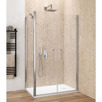 Zijwand Lacus Giglio Evo 80x200 Cm Aluminium Profiel Chroom