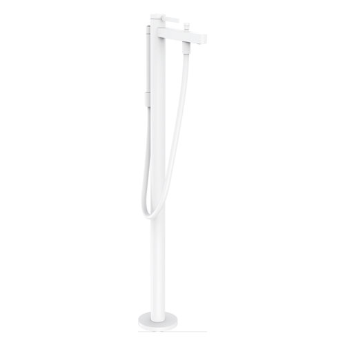Badmengkraan Vrijstaand Finoris HansGrohe Eengreeps Opbouw Mat Wit  Badmengkraan Vrijstaand Finoris HansGrohe Eengreeps Opbouw Mat Wit