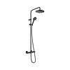 Hansgrohe Showerpipe HansGrohe Vernis Blend 200 1 Jet Met Douchethermostaat Mat Zwart