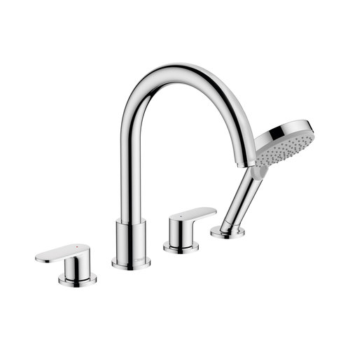 Badrandmengkraan HansGrohe Vernis Blend 4-gats Chroom 