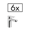 Hansgrohe Wastafelmengkraan HansGrohe Vernis Blend 100 Eengreeps Met Trekwaste 6 Stuks Chroom
