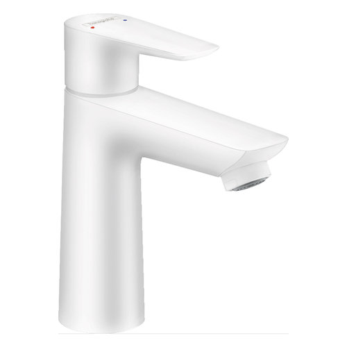 Wastafelmengkraan Talis E HansGrohe 110 Eengreeps CoolStart Zonder Afvoer Mat Wit 