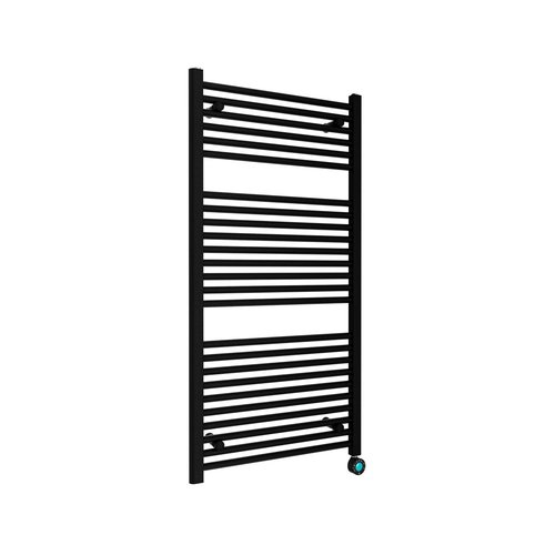 Elektrische Badkamer 1200x600mm radiator Best-Design Mat Zwart 