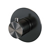 Brauer Inbouwthermostaat Brauer Gunmetal Edition met Ronde knop en Rozet Geborsteld Gunmetal