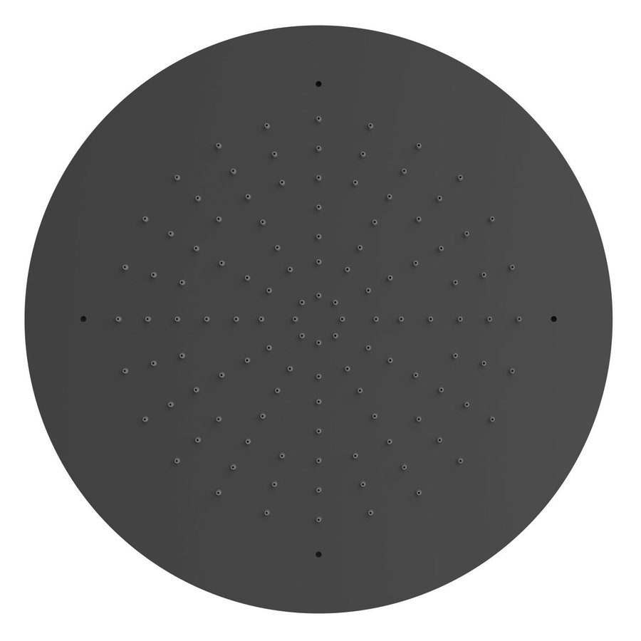 Hoofddouche Tres Plafond 50 cm Rond Mat Zwart