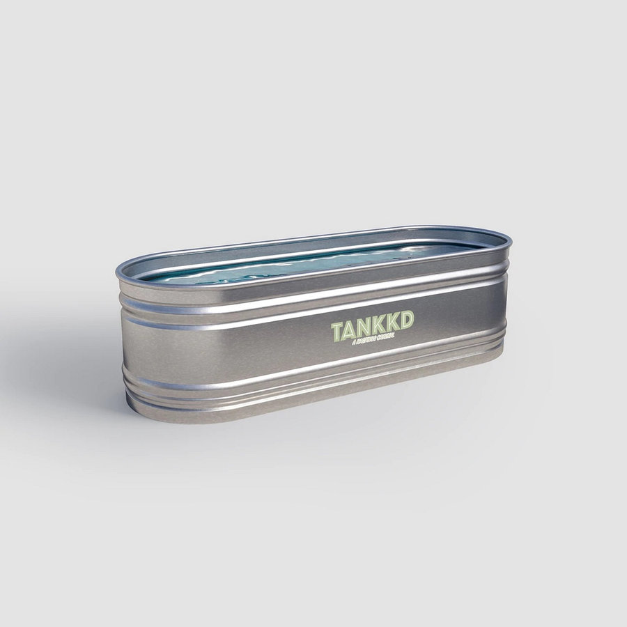 IJsbad Tankkd Green Label Oval 213x61x76 cm Aluminium