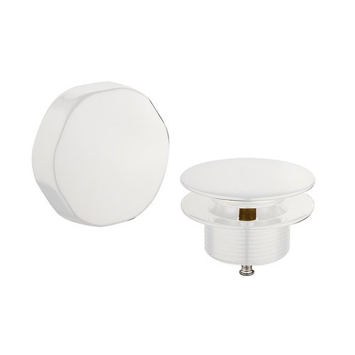 Knop/plug Badoverloop Luxe Wiesbaden Mat Wit 