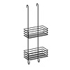 Smedbo Dubbele Douchemand Hangend Ronde Haken Smedbo Zelfklevend 66x25x12 cm Zwart