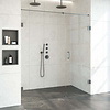 Sanitop Nisdeur Compleet Just Creating Profielloos 2-Delig 180x200 cm 110/70 Gunmetal