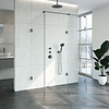 Sanitop Inloopdouche Compleet XL Just Creating Profielloos 100x120 cm Gunmetal