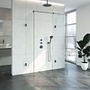 Sanitop Inloopdouche Compleet XL Just Creating Profielloos 80x120 cm Gunmetal