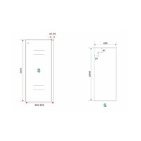 Inloopdouche Met Handdoekhouder Wiesbaden Sita Helder Glas 90x200 cm 8 mm Chroom