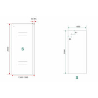 Inloopdouche Met Handdoekhouder Wiesbaden Sita Helder Glas 140x200 cm 8 mm Chroom