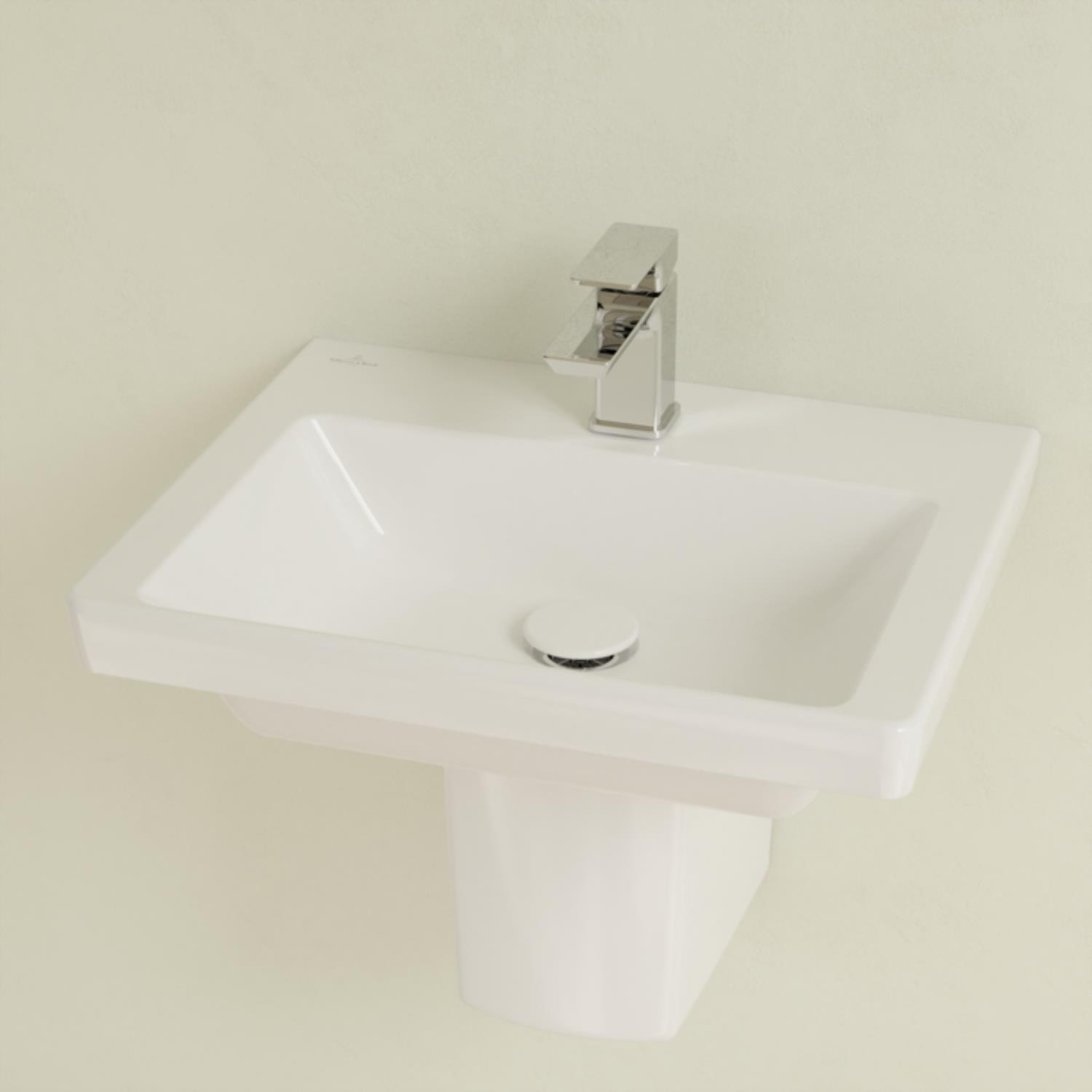 Fontein Villeroy & Boch Subway 3.0 Zonder Overloop 50x40x14.5 cm Wit Alpin Villeroy & Boch