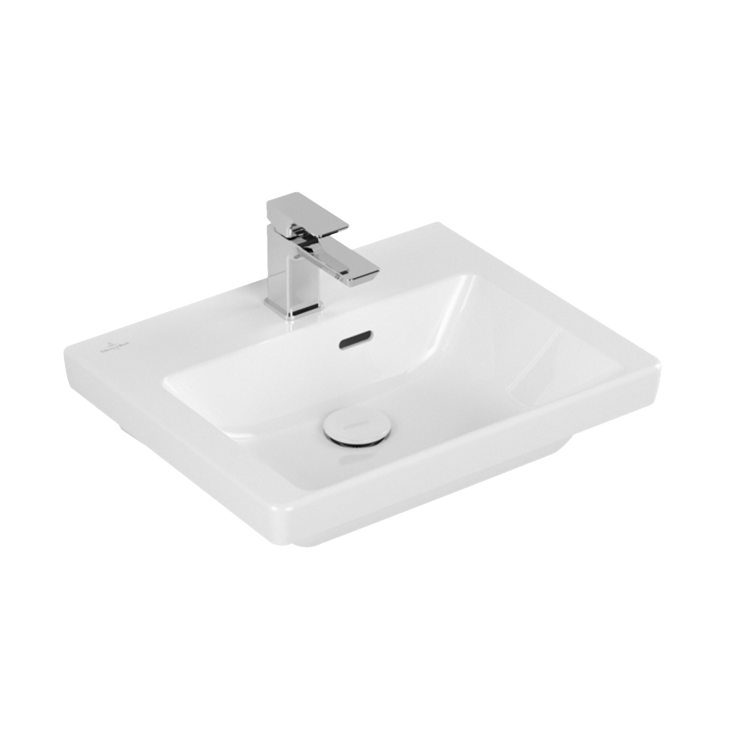 Fontein Villeroy & Boch Subway 3.0 Met CeramicPlus Met Overloop 50x40x14.5 cm Wit Alpin Villeroy & B