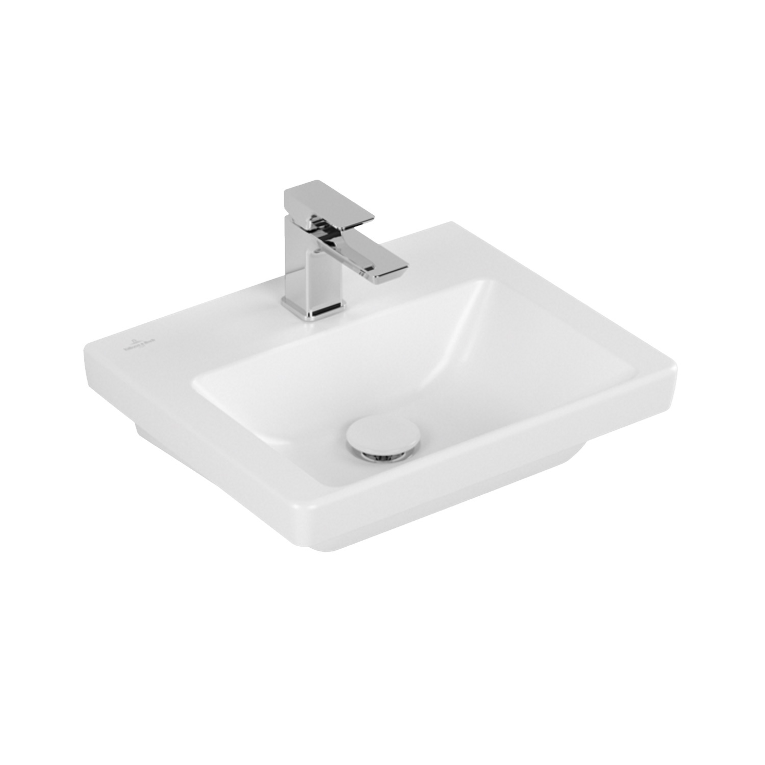 Fontein Villeroy & Boch Subway Met CeramicPlus Zonder Overloop 3.0 45x37x14.5 cm Stone White Villero