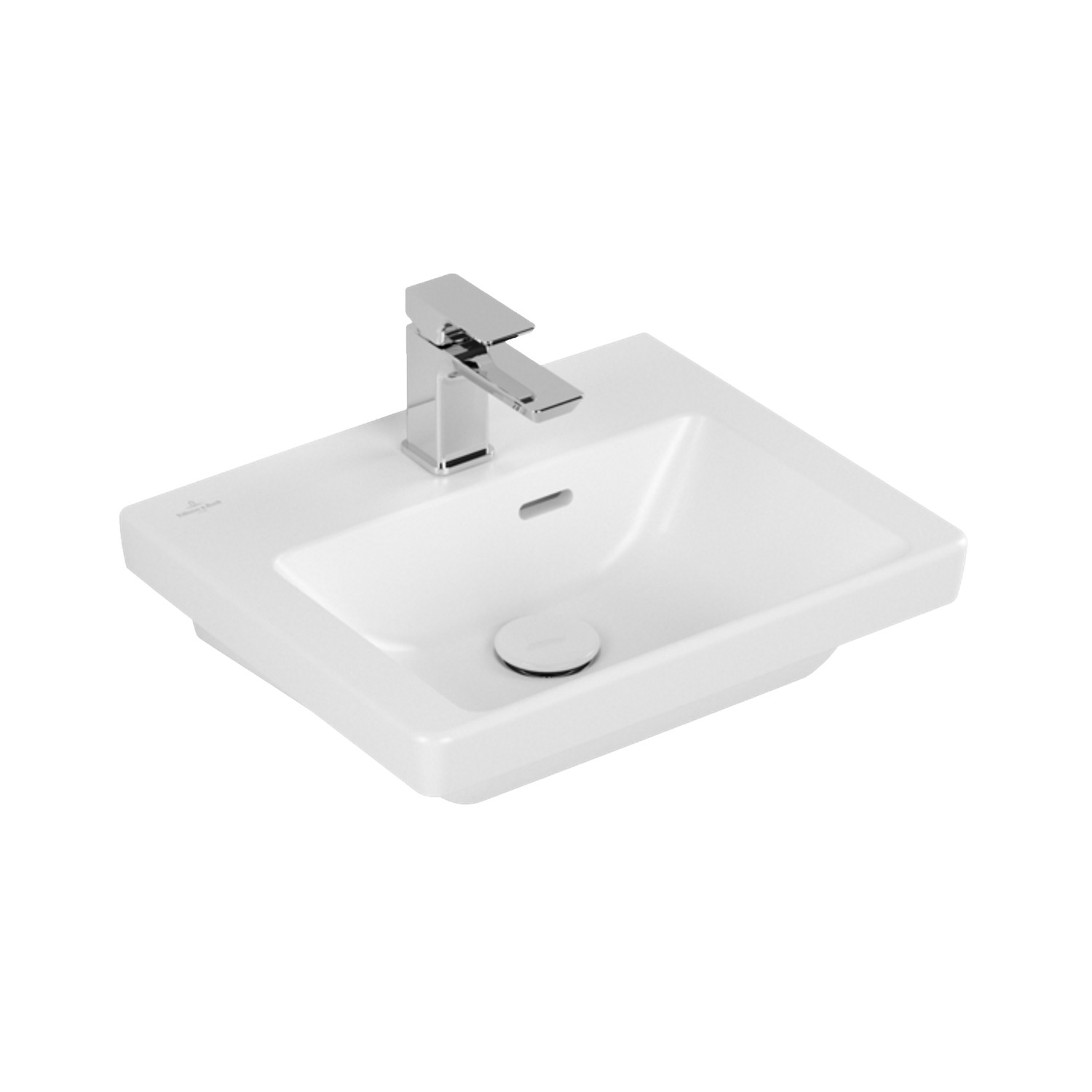 Fontein Villeroy & Boch Subway 3.0 Met CeramicPlus Met Overloop 45x37x14.5 cm Stone White Villeroy &