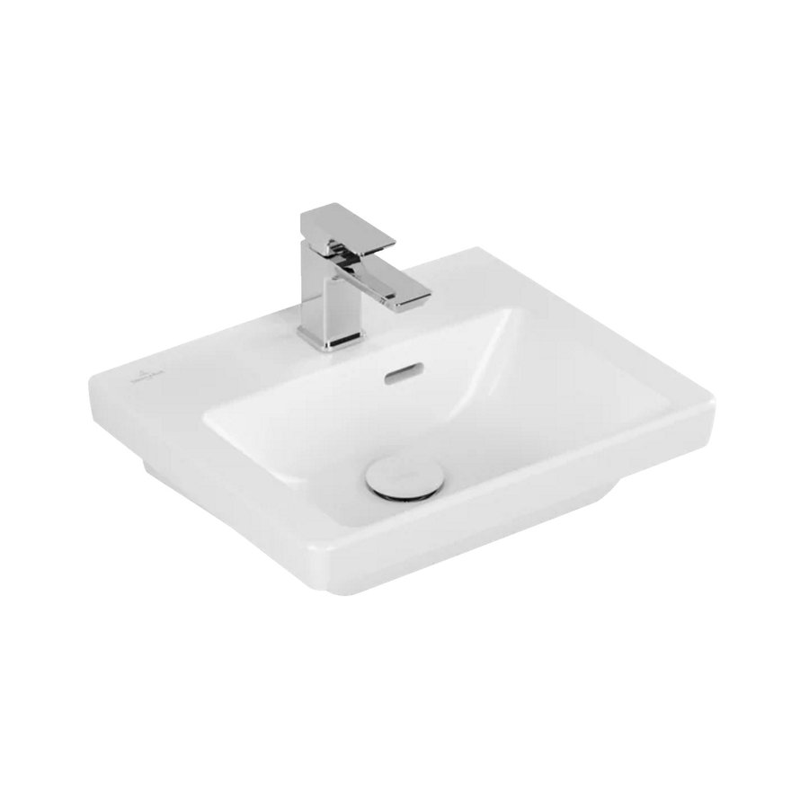 Fontein Villeroy & Boch Subway 3.0 Met CeramicPlus Met Overloop 45x37x14.5 cm Stone White